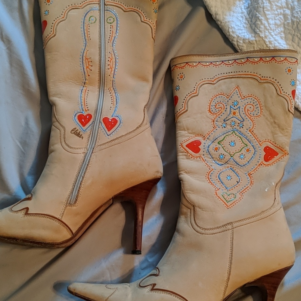 Hand painted Charlie Horse boots